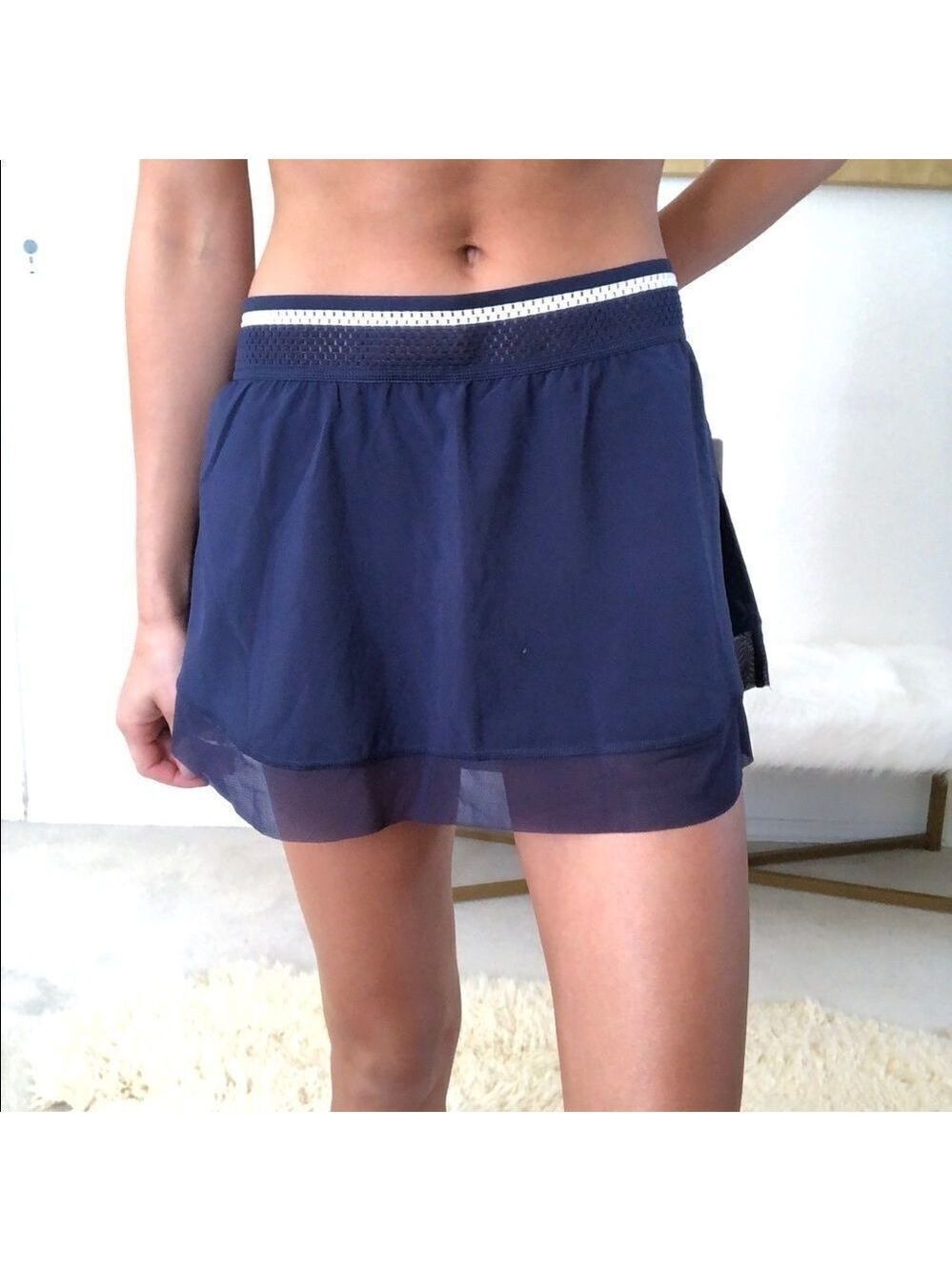 New balance navy blue white tennis skirt skort